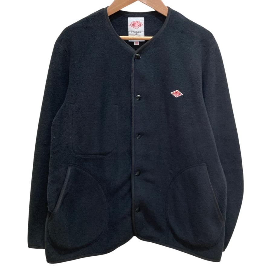 Danton（ダントン） 美品 ノーカラーフリースジャッケット size36 