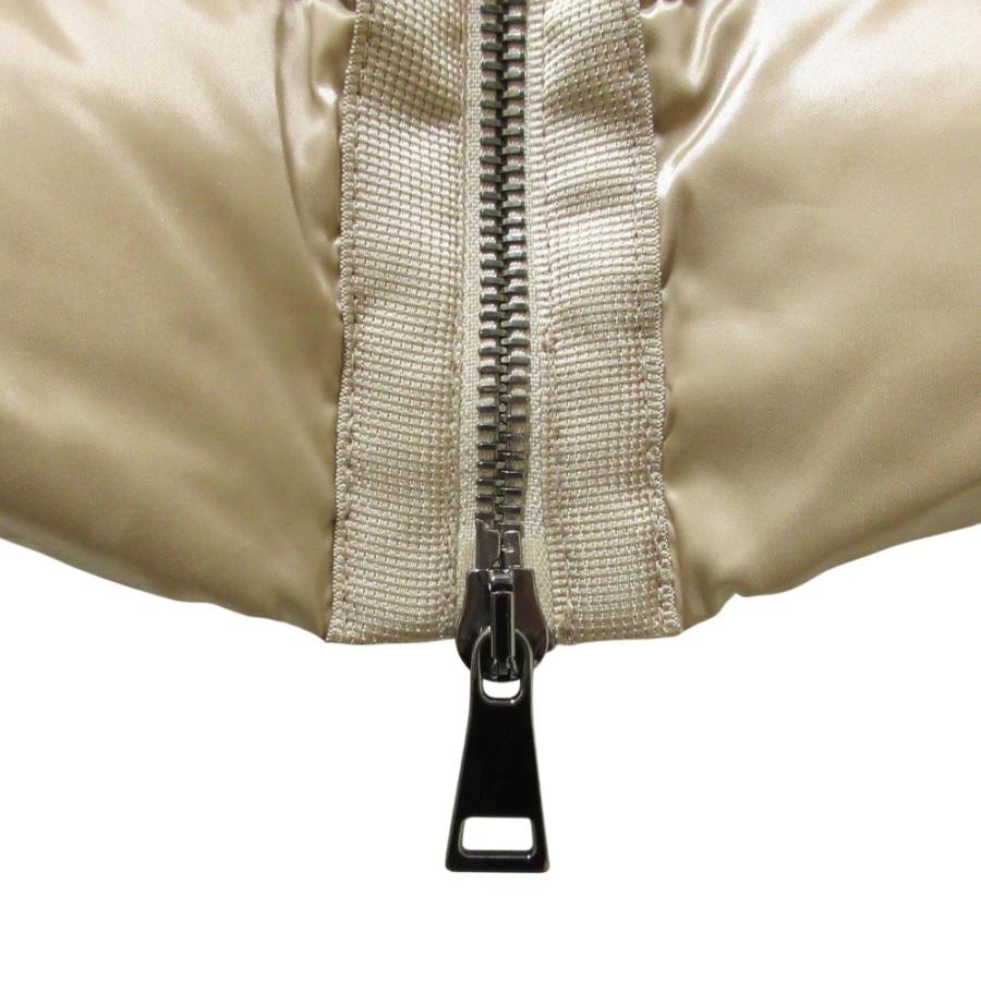 美品 MONCLER モンクレール TINUVIEL ブルーフロストフォックスファー ベルテッド ダウンコート 0 ベージュ レディース 古着 中古_4