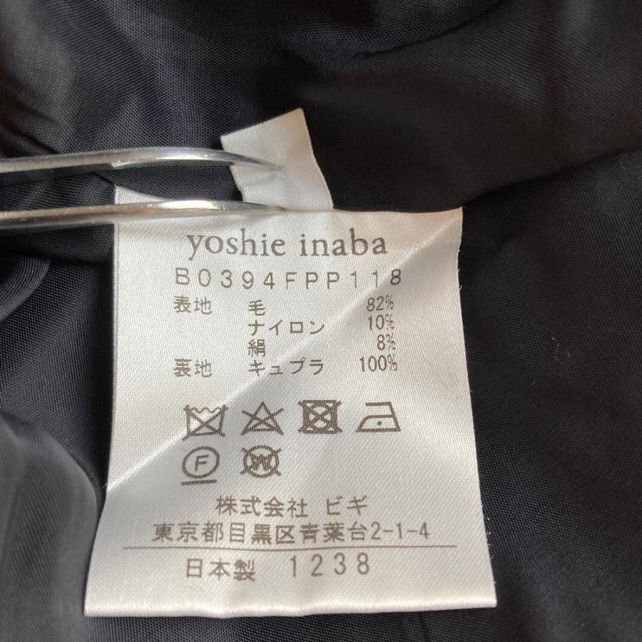 YOSHIE INABA（ヨシエ イナバ） 美品 ウール シルクブレンド ツイード 