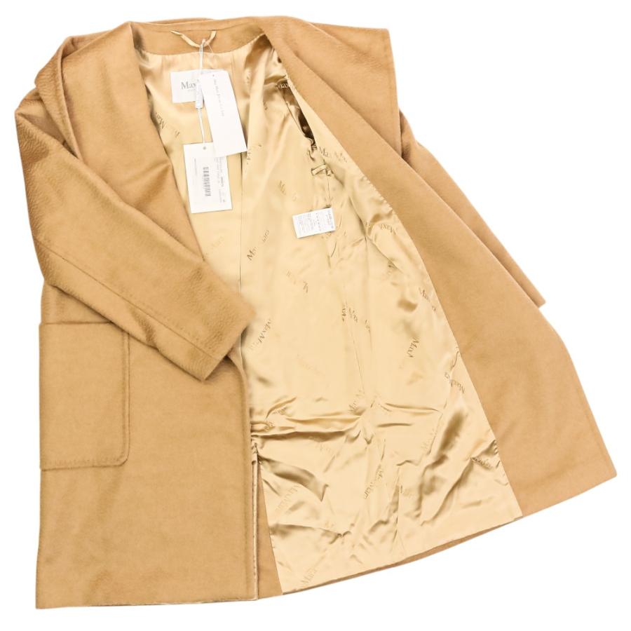 未使用 Max Mara マックスマーラ リアルト キャメル アイコンコート フーデッドコート 40 キャメルブラウン レディース 古着 中古_5
