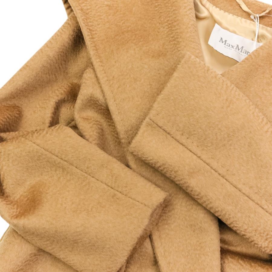 未使用 Max Mara マックスマーラ リアルト キャメル アイコンコート フーデッドコート 40 キャメルブラウン レディース 古着 中古_6