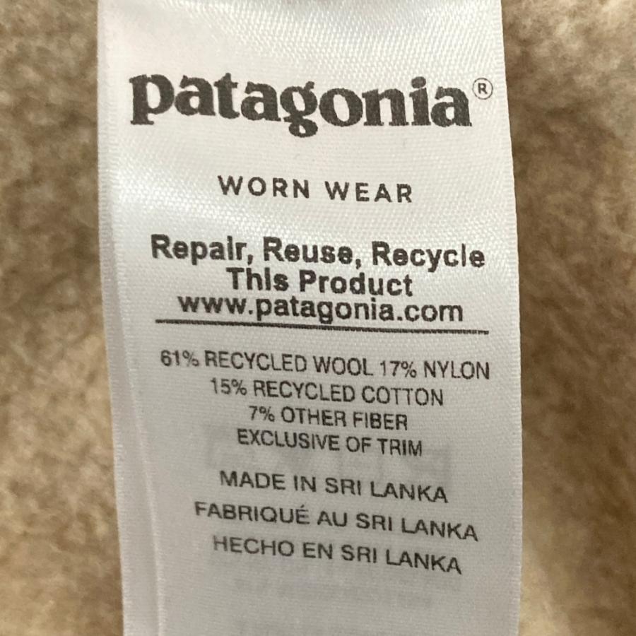 美品 patagonia パタゴニア Woolly Fleece Parka ロング ニットパーカー フーディ 26920 サイズS ベージュ レディース 古着 中古 USED patagonia（パタゴニア） 美品 Woolly Fleece Parka ロング ニット