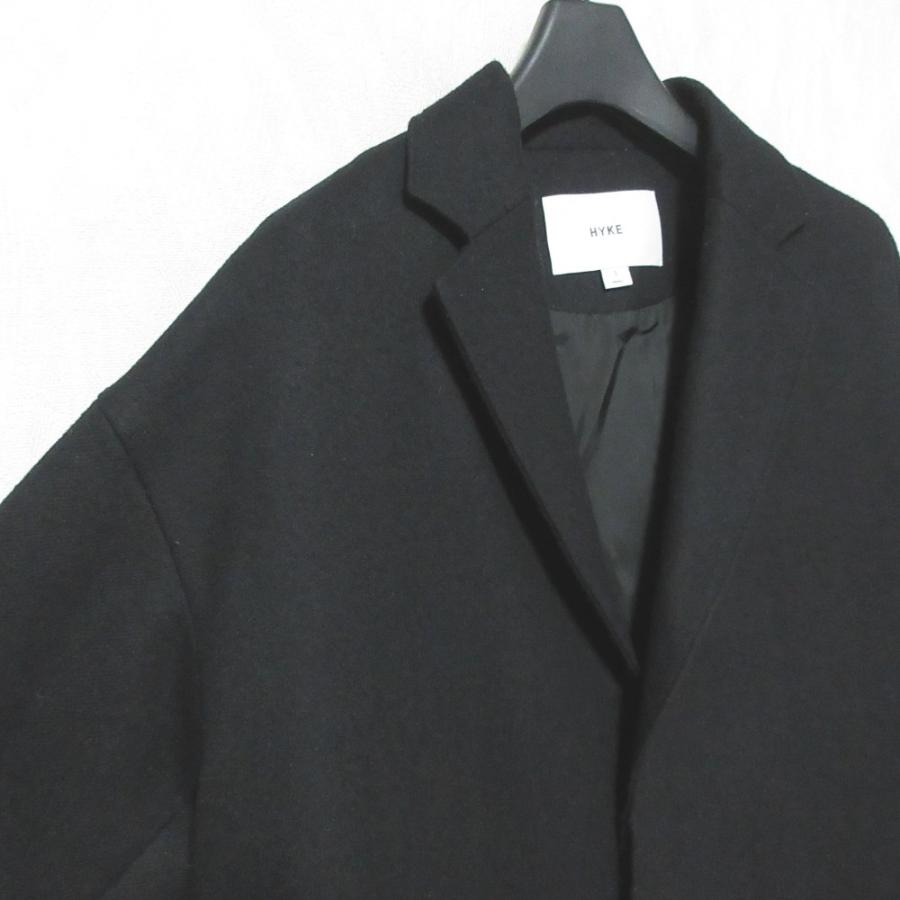 HYKE（ハイク） 美品 WOOL SHOP COAT ウールショップコート 222-17364