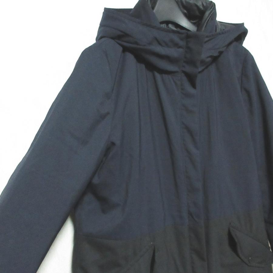 PS Paul Smith 良品 ピーエスポールスミス バイカラー フーデッド