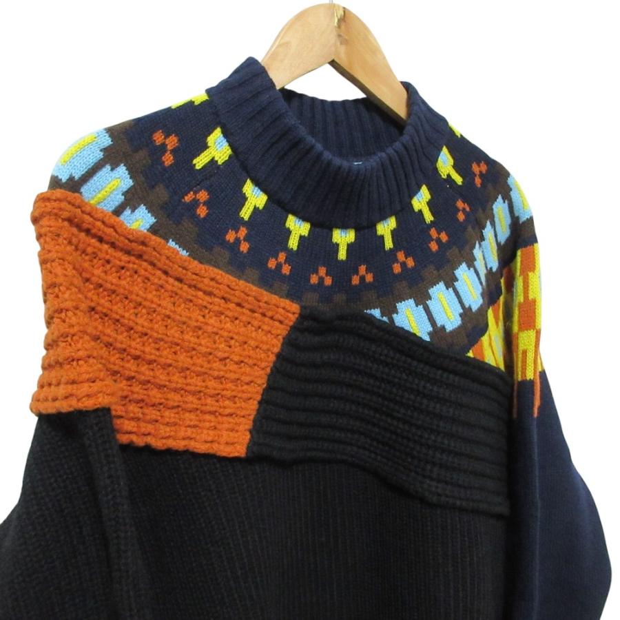 新品未使用 sacai カシミア混セーター サイズ1 sacai（サカイ） 美品 Wool Knit Pullover ウール プルオーバー ニット
