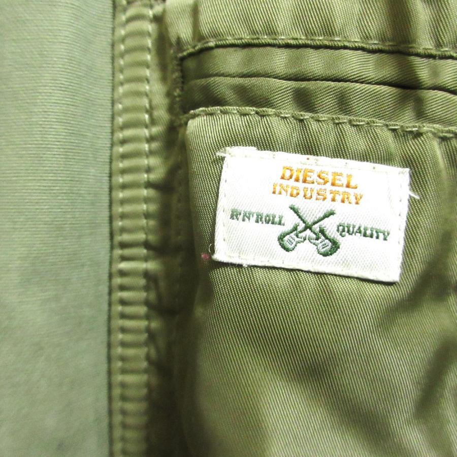 良品 DIESEL ディーゼル フェイクファー 切替 モッズコート ミリタリー