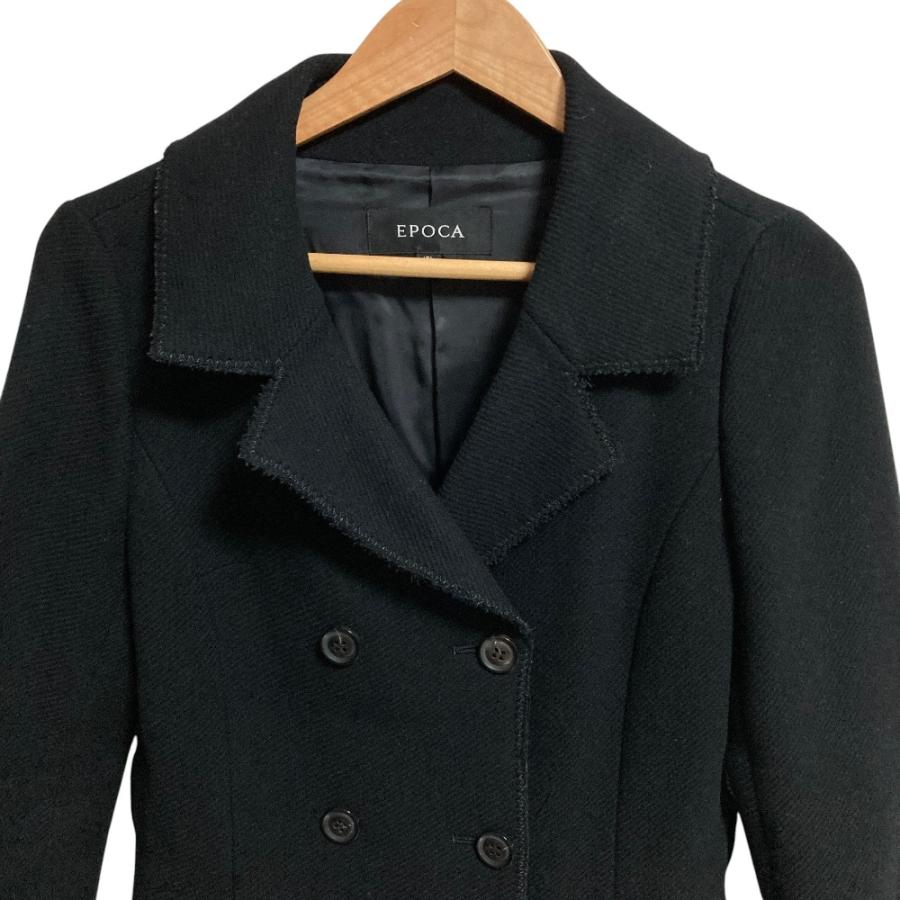 EPOCA（エポカ） 美品 アンゴラブレンド ウール ダブルブレスト ロング 