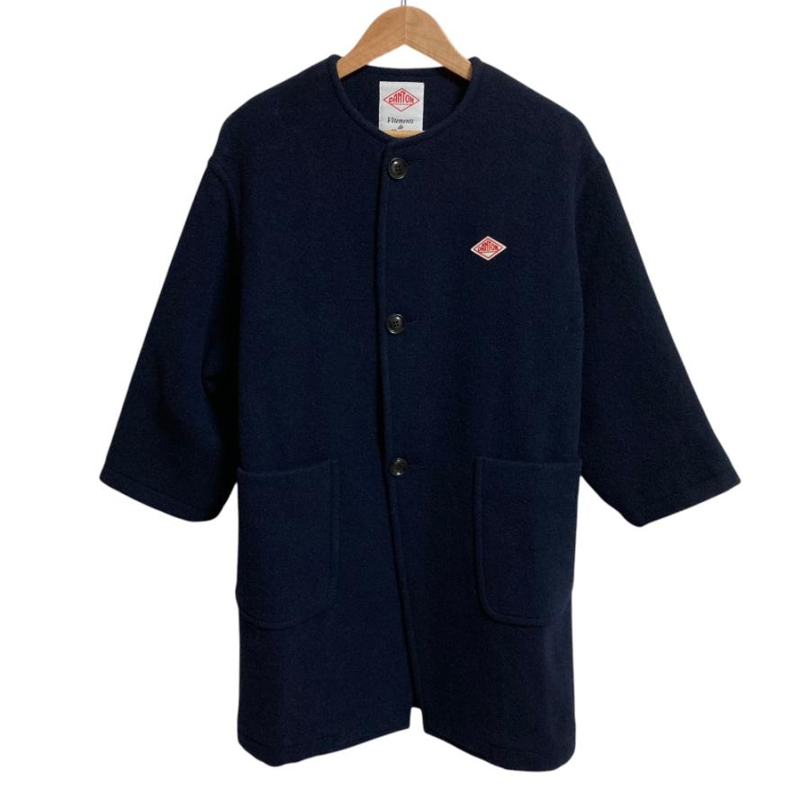 Danton（ダントン） 良品 COLLARLESS CREW NECK COAT ノーカラーコート