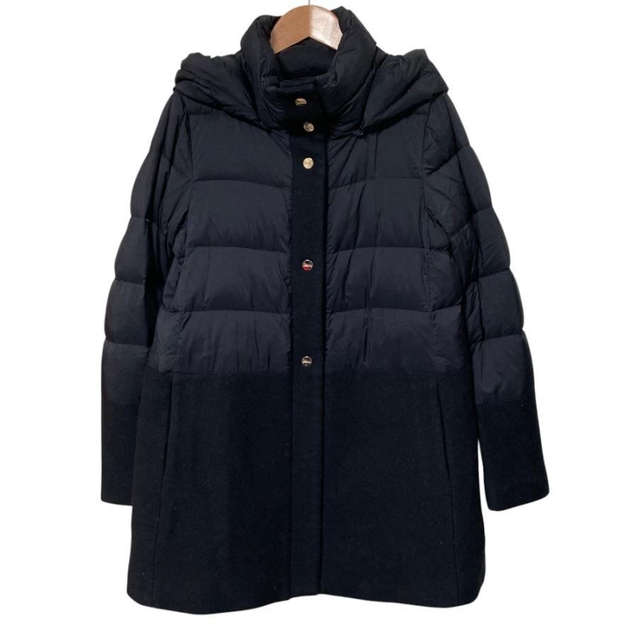 HERNO（ヘルノ） 美品 ウールドッキング フーデッド ダウンコート 