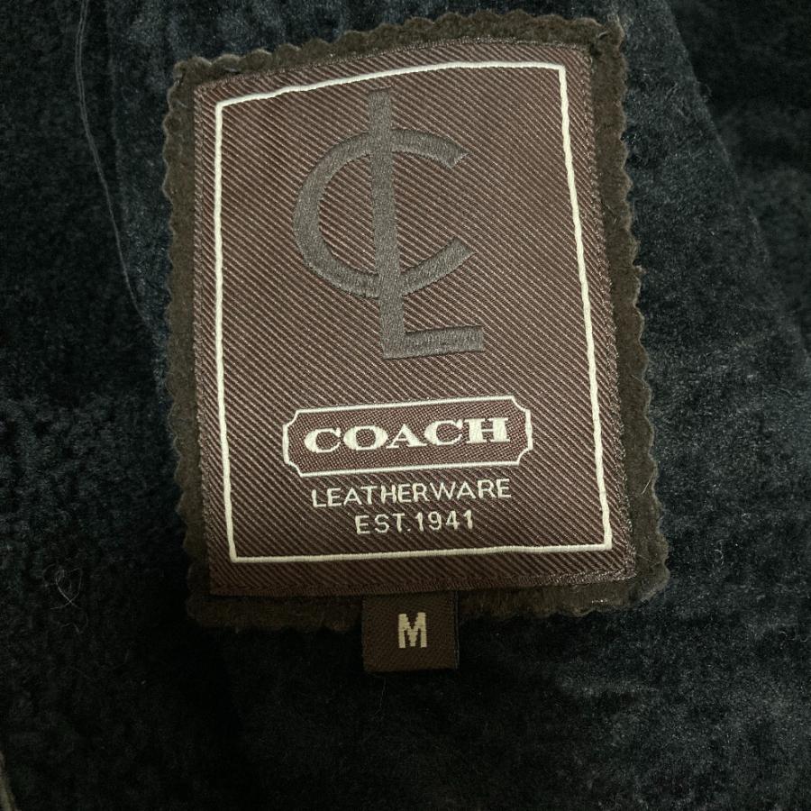 COACH（コーチ） 良品 ダブルブレスト ムートンロングコート M
