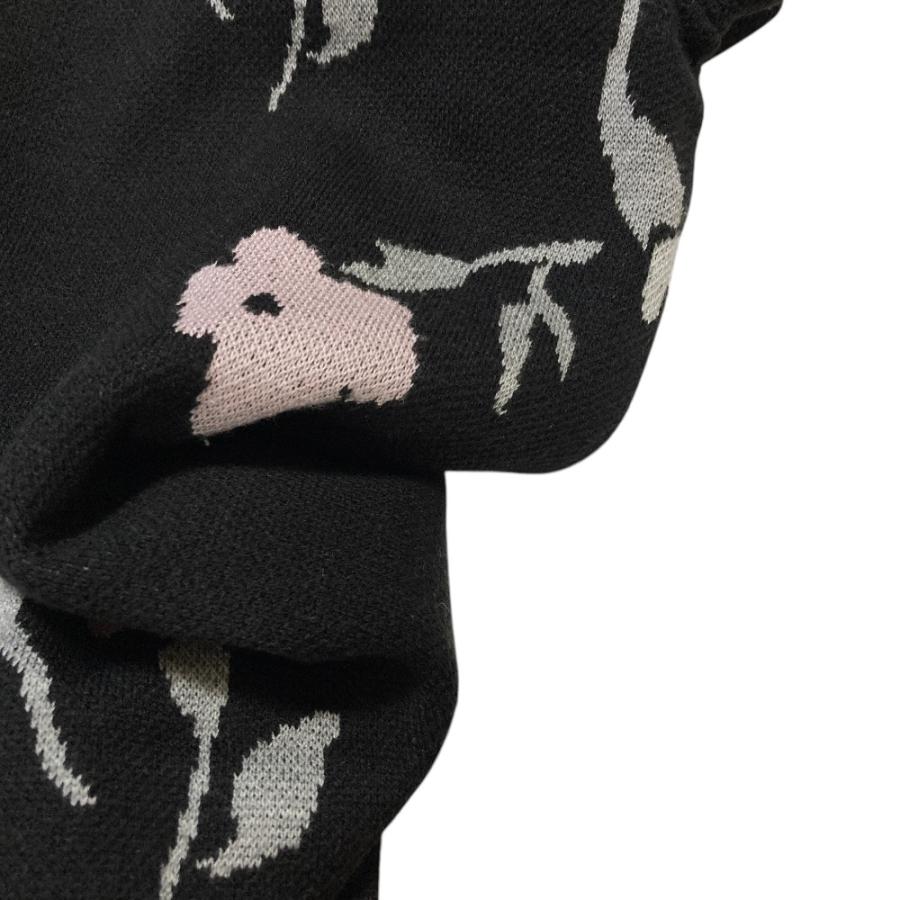 美品★セブンテンバイミホカワヒト ネイビー フラワーシフォンチュニック 美品 SEVEN TEN by MIHO KAWAHITO セブンテンバイミホカワヒト