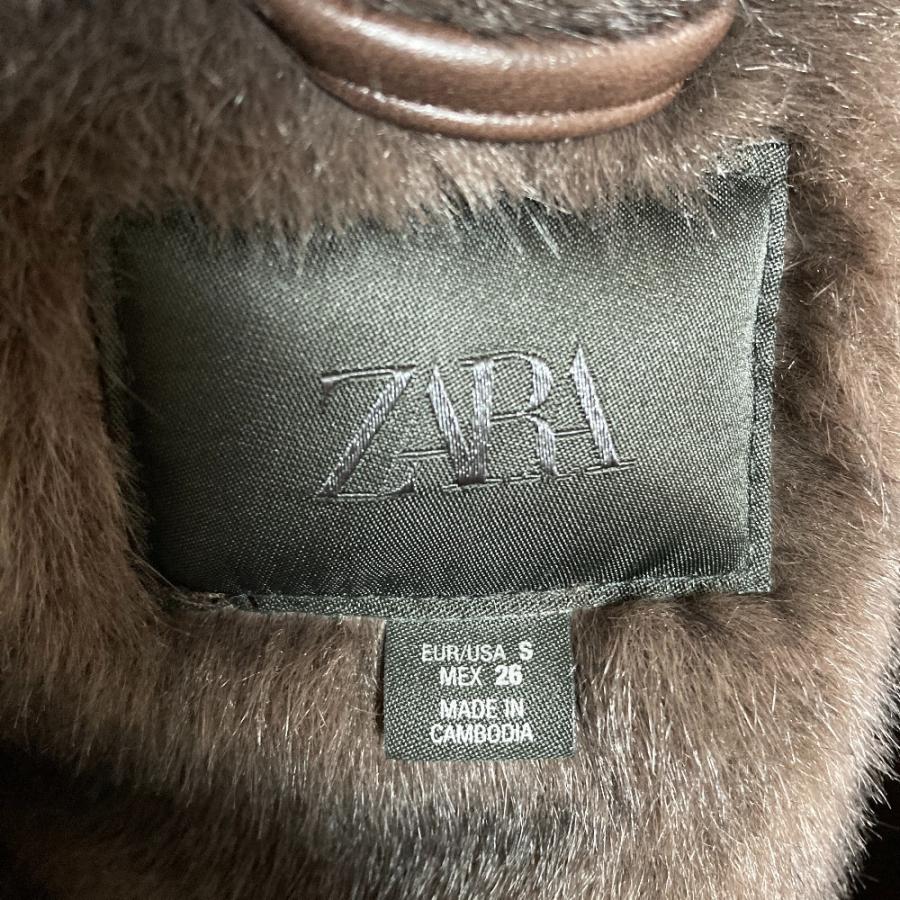 ZARA（ザラ） 美品 ダブルフェイス フェイクファージャケット ブルゾン 