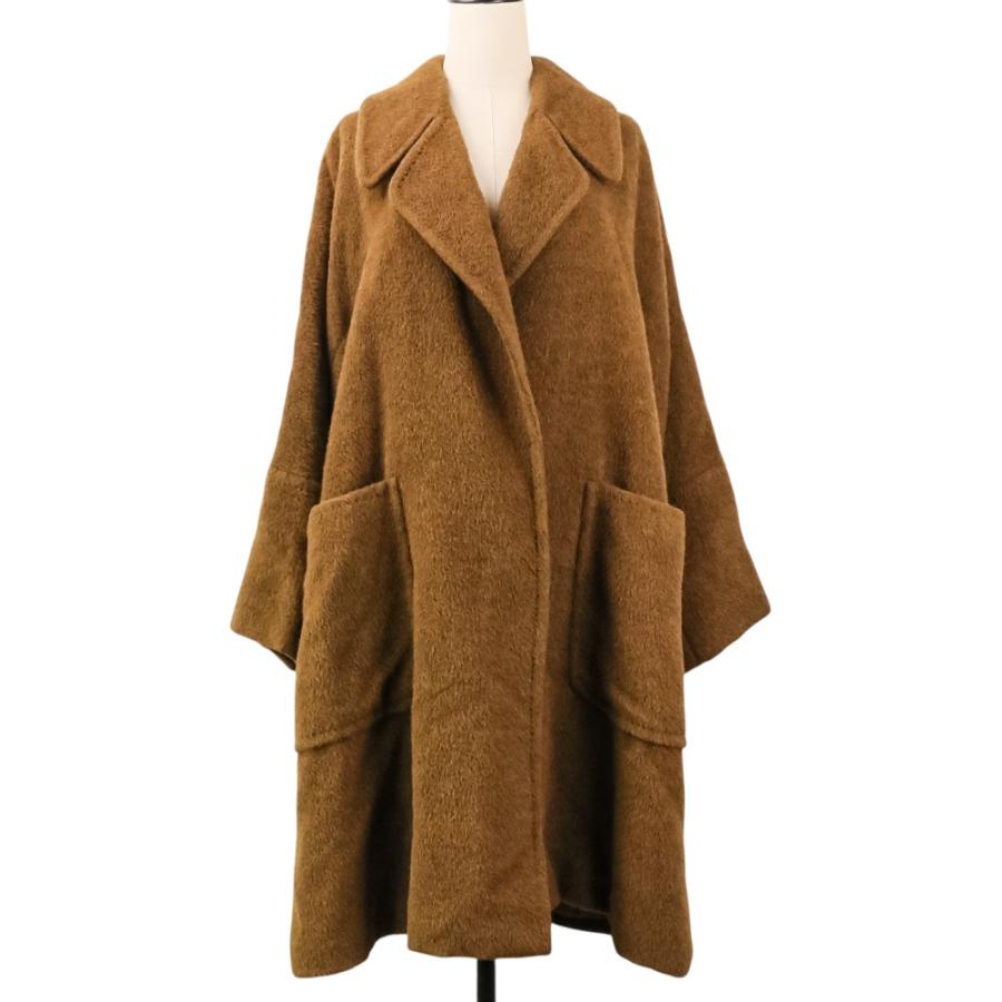 Max Mara（マックスマーラ） 良品 アルパカ ロングコート 42 ブラウン 