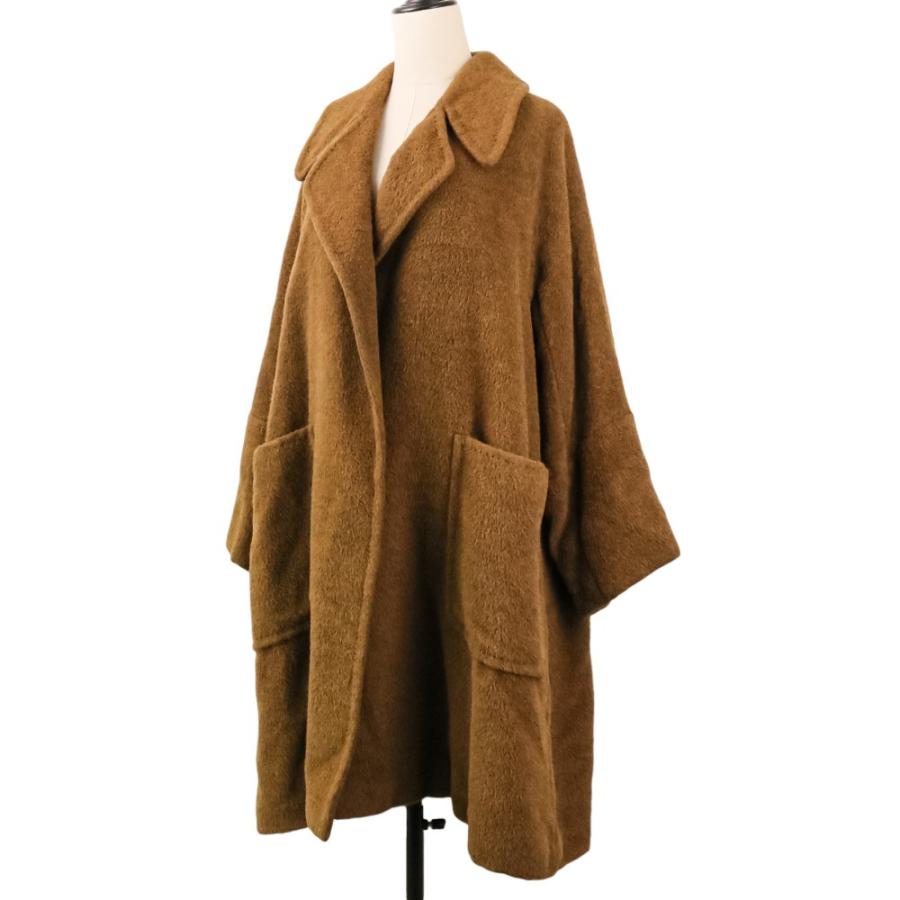 良品 Max Mara マックスマーラ アルパカ ロングコート 42 ブラウン レディース 古着 中古 USED Max Mara（マックスマーラ） 良品 アルパカ ロングコート 42 ブラウン