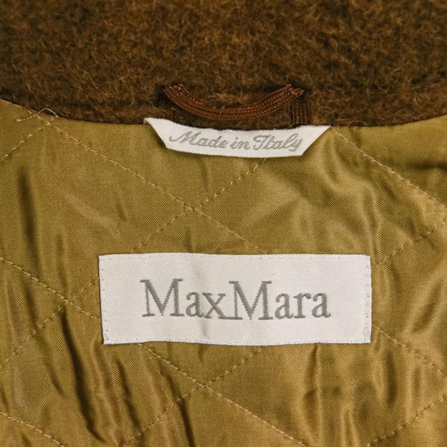 良品 Max Mara マックスマーラ アルパカ ロングコート 42 ブラウン レディース 古着 中古 USED Max Mara（マックスマーラ） 良品 アルパカ ロングコート 42 ブラウン