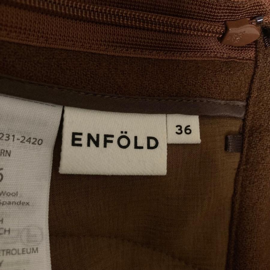 ENFOLD（エンフォルド） 美品 ワンタック ウール スラックス パンツ
