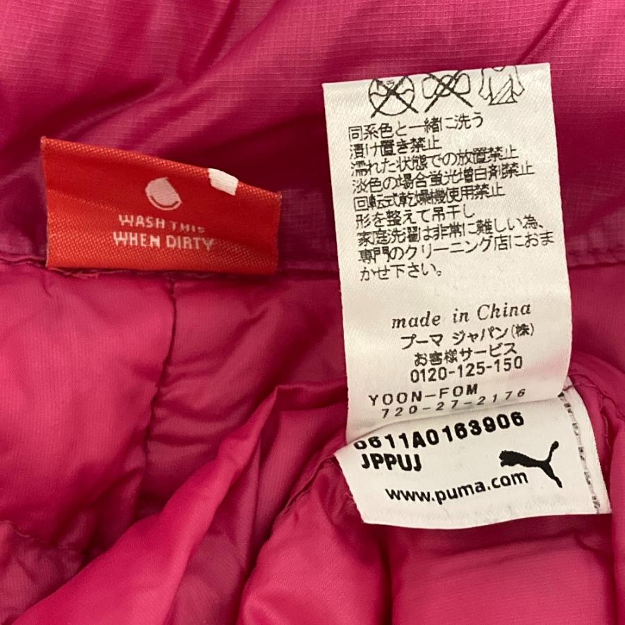 PUMA（プーマ） 美品 パッカブル ダウンジャケット L ピンク 