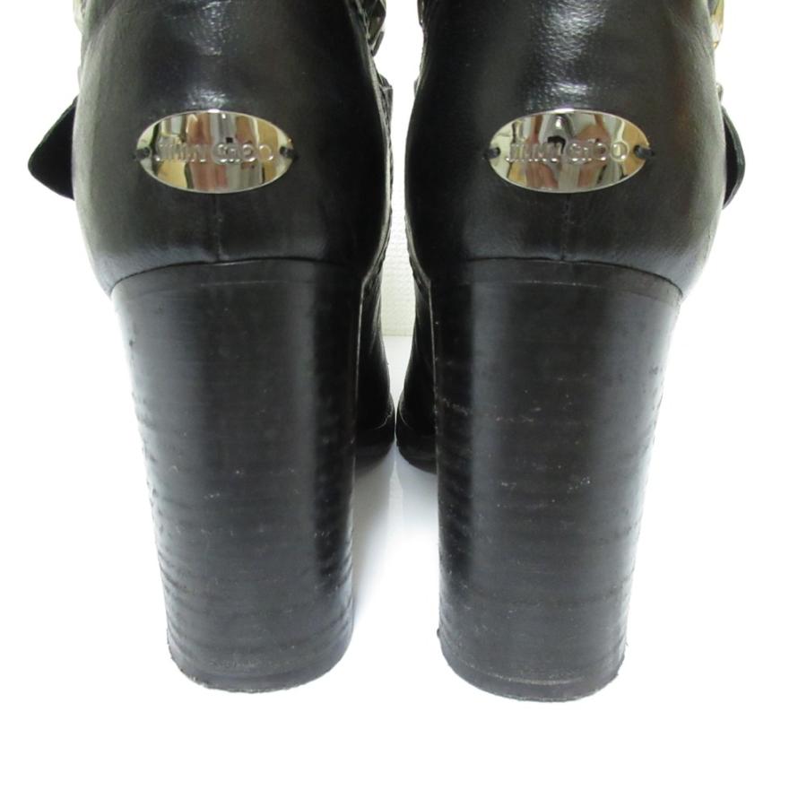 JIMMY CHOO（ジミーチュウ） 良品 BIKER LEATHER W STARS スター