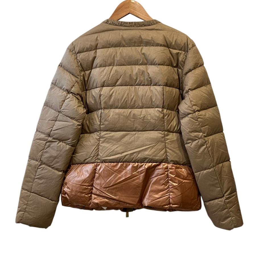 美品　タトラス ブレヴァ ライトダウン 切り替え ノーカラー 1　ベージュ TATRAS（タトラス） 美品 ブレヴァ ノーカラーダウンジャケット