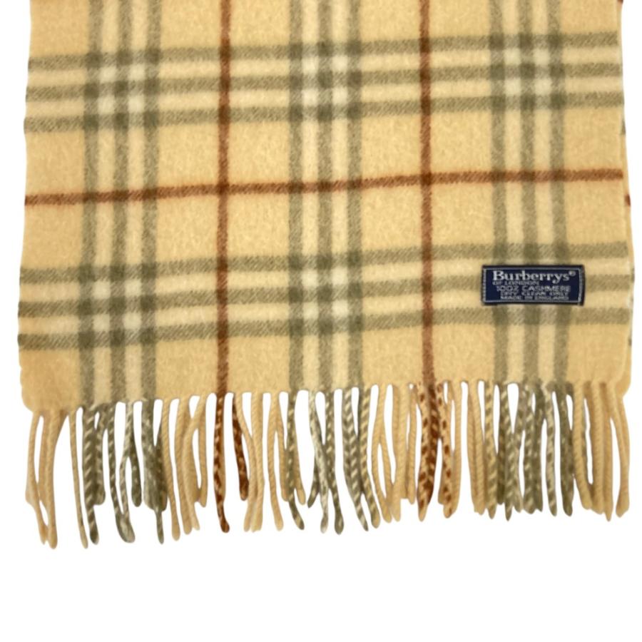 美品 Burberrys バーバリー ノバチェック カシミヤ100% マフラー
