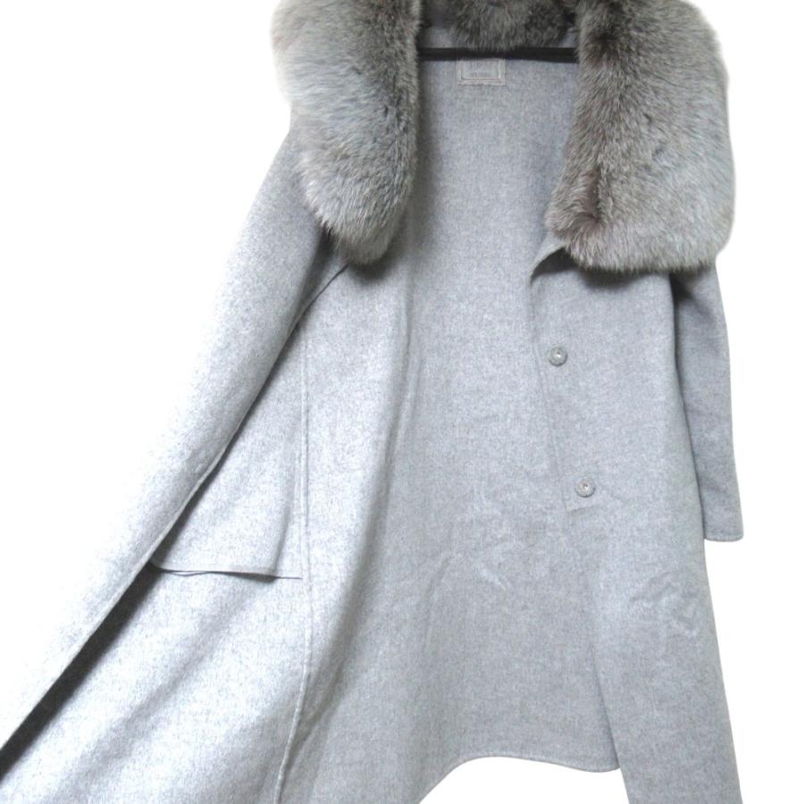FOXEY Boutique カシミヤ ミンクファー ケープコート 38 FOXEY Boutique カシミヤ ミンクファー ケープコート 38 美品 定価50万