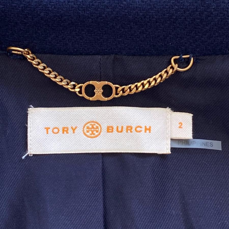 TORY BURCH（トリーバーチ） 良品 パネルカラー ウール ロングコート 2