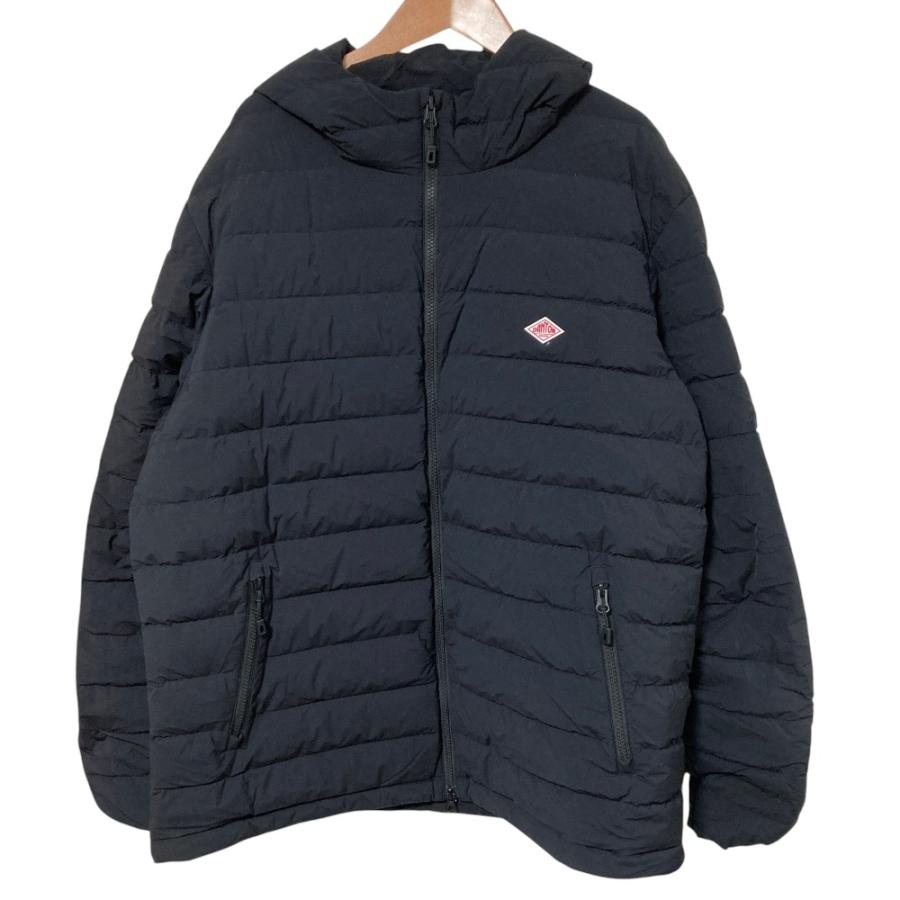 DANTON フード付きブラックダウンジャケット 中古・古着通販】DANTON 