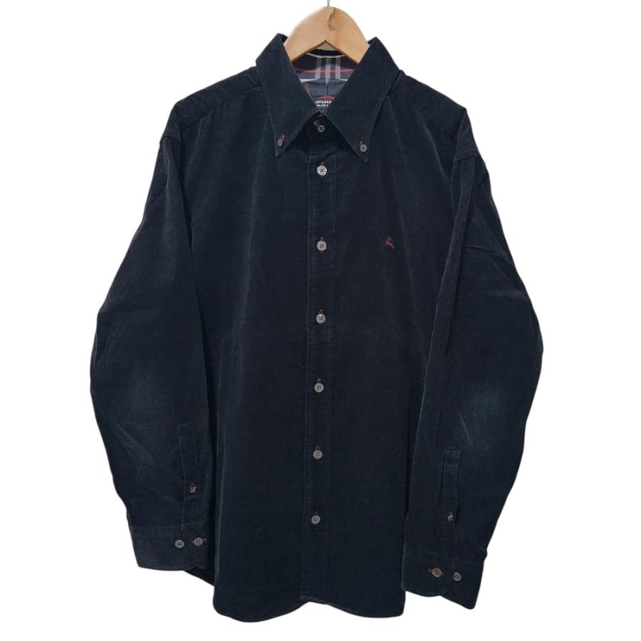 美品　バーバリーブラックレーベル　モノグラム柄　長袖　ボタン　シャツ　3 BURBERRY BLACK LABEL（バーバリーブラックレーベル） 美品 ボタン