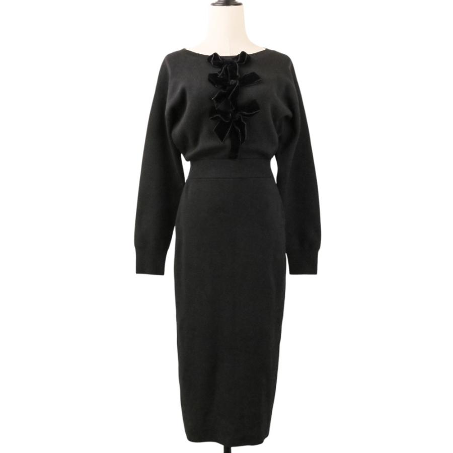 美品 24AW Herlipto ハーリップトゥ Simone Knit Long Dress 長袖