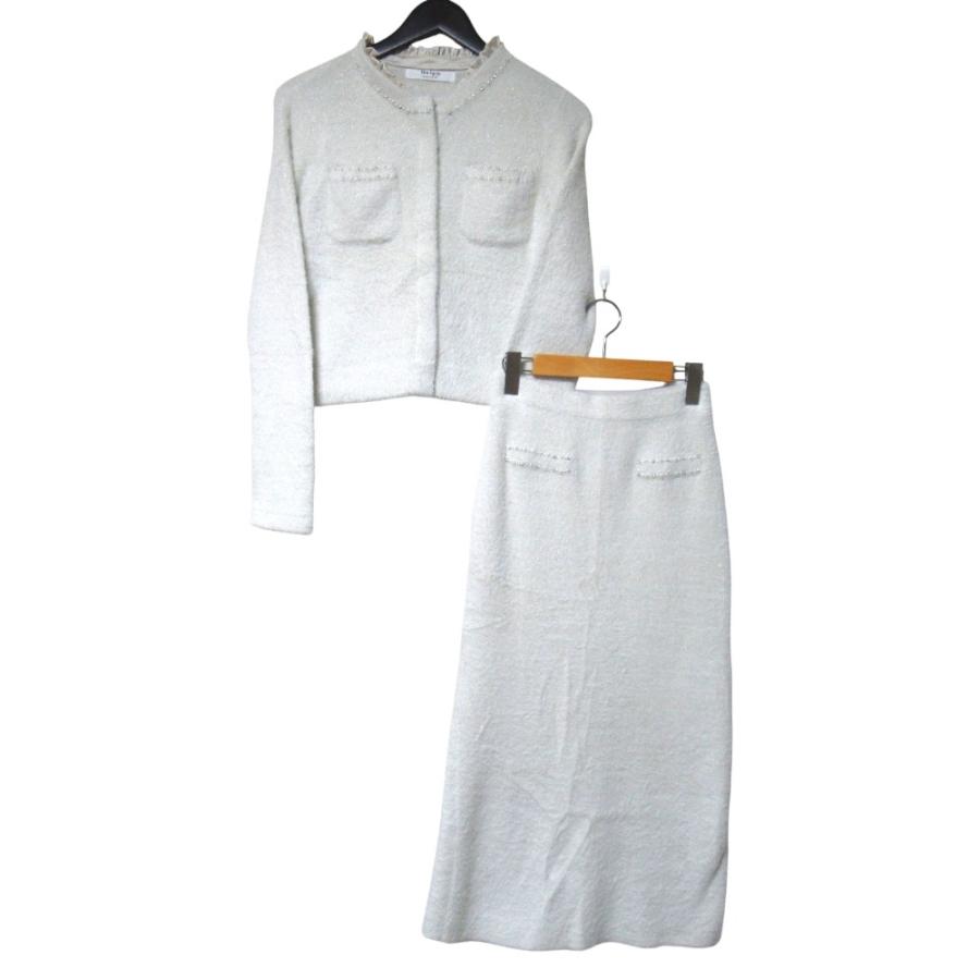 美品 25AW Herlipto ハーリップトゥ Corinthia Shaggy Knit ニット 