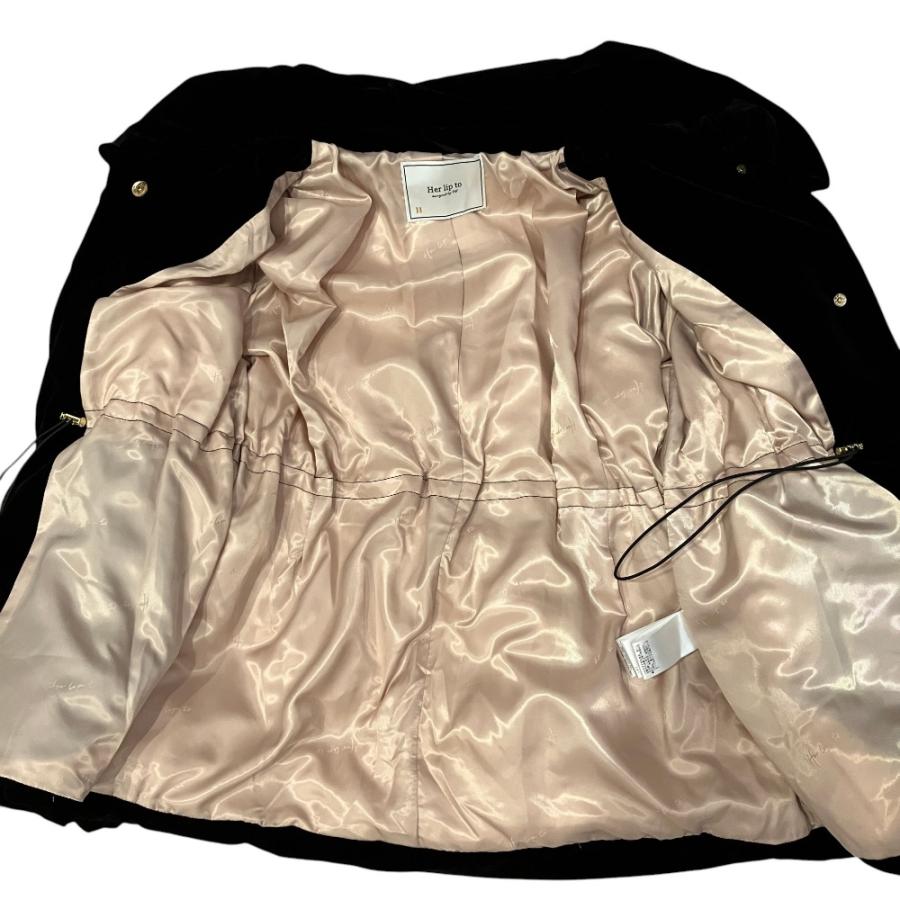 ジャケット・アウター Herlipto Bijou-Button Velour Down Jacket Bijou-Button Velour Down Jacket herlipto 楽天市場 herlipto 中古の通販