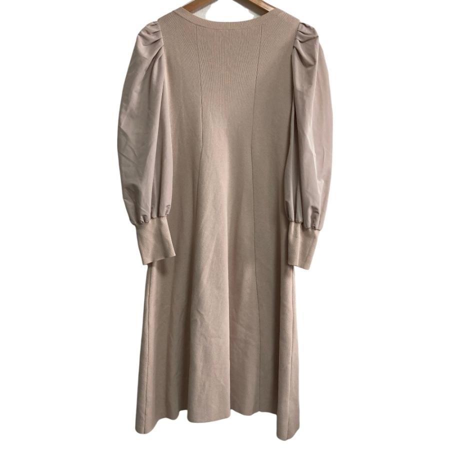 【未使用】 CELFORD エコファー カシミヤ ニット ワンピース ベージュ CELFORD（セルフォード） 美品 スリーブ切替 ニットワンピース サイズ
