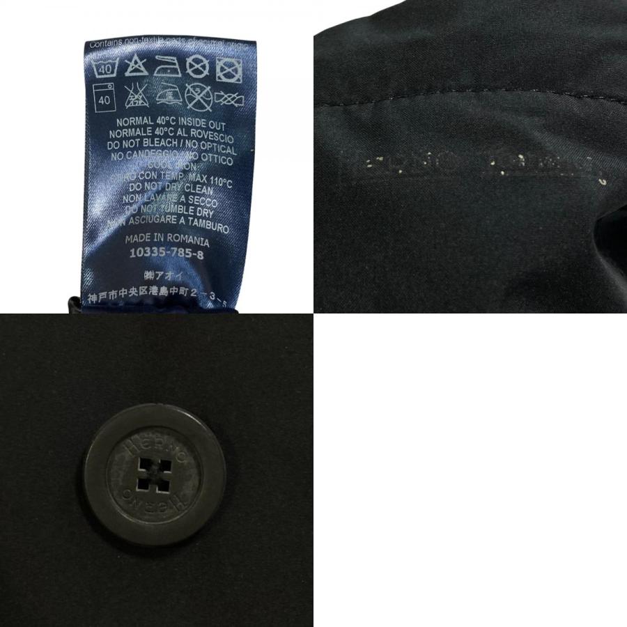 HERNO（ヘルノ） 良品 GORE-TEX フード付きダウンコート 42 ブラック