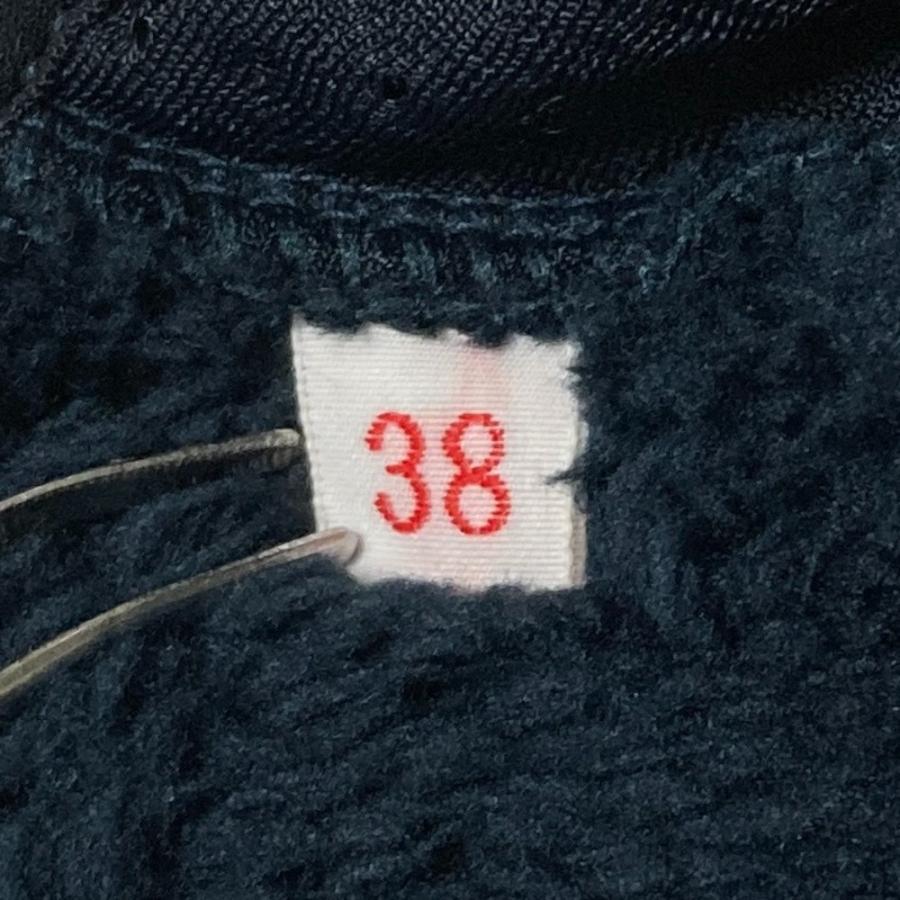 Danton（ダントン） 美品 ノーカラー フリースジャケット 38 ネイビー