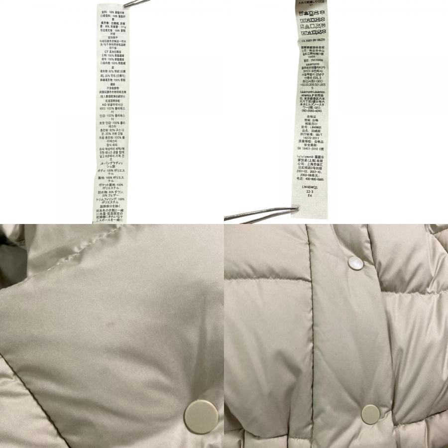 新品未使用　ルルレモン 　ワンダーパフ700クロップダウンベスト　　グレージュ4 lululemon（ルルレモン） 良品 ワンダーパフ クロップド ダウンベスト