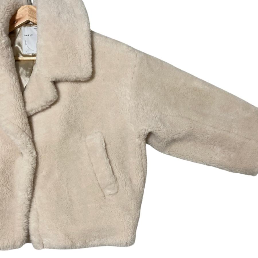 NOBLE（ノーブル） 美品 24AW NOBLE スノーボアビッグカラーコート 