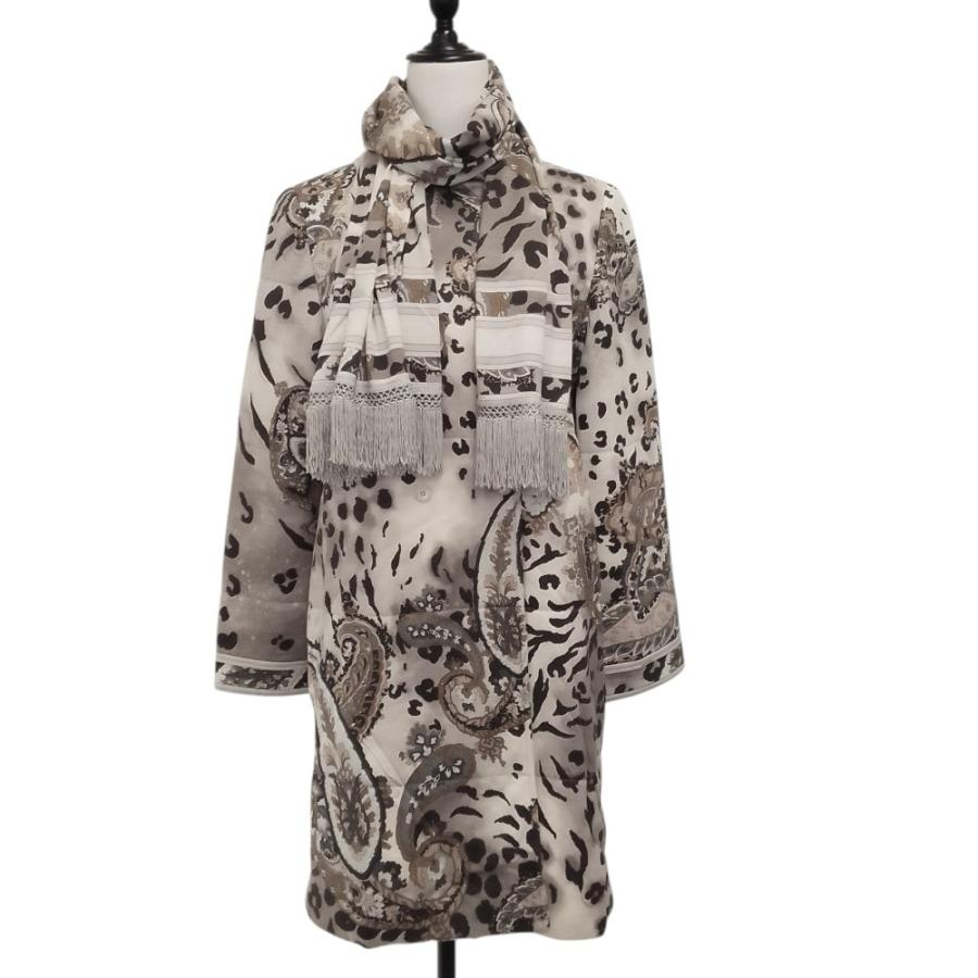 LEONARD FASHION 美品 レオナールファッション ペイズリー レオパード 