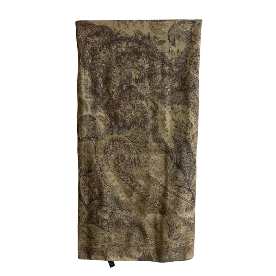 ETRO（エトロ） 美品 シルクブレンド ウール ペイズリープリント 大判