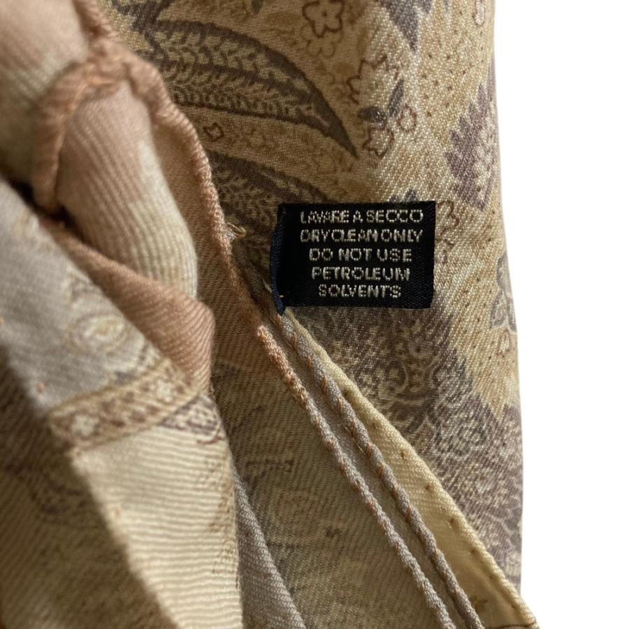 ETRO（エトロ） 美品 シルクブレンド ウール ペイズリープリント 大判