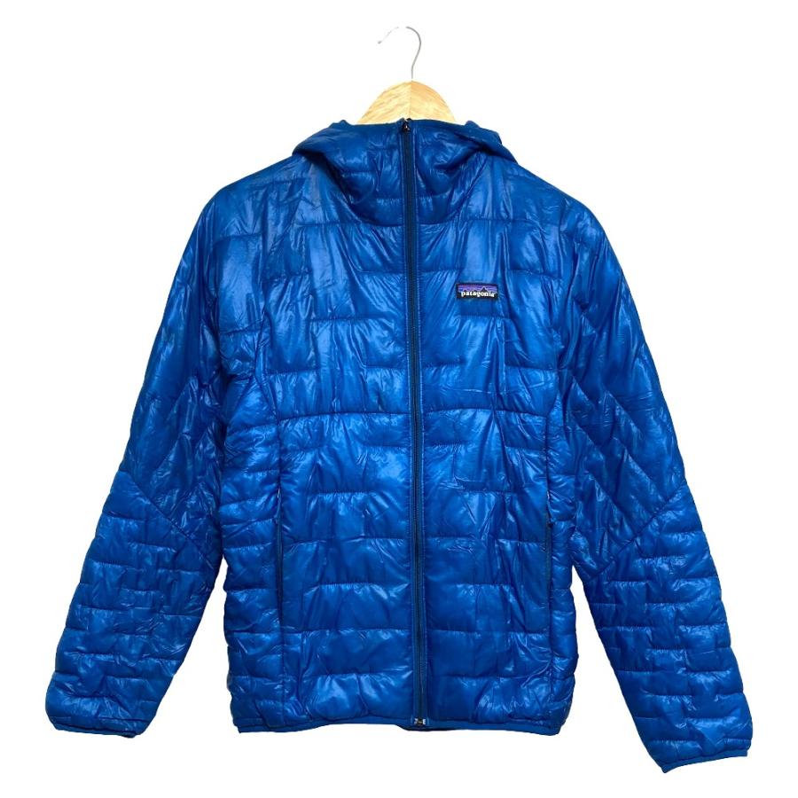 2007年製 patagonia マイクロパフフーデッドジャケットL ブルー patagonia（パタゴニア） 美品 マイクロパフフーディ ジャケット 84030