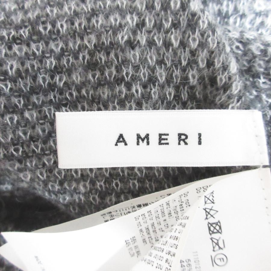 Ameri（アメリ） 良品 23AW AMERI BIG CHECK LACE UP KNIT DRESS