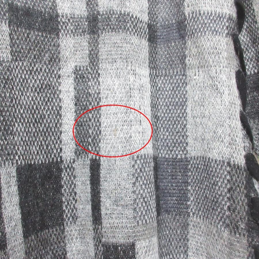 Ameri（アメリ） 良品 23AW AMERI BIG CHECK LACE UP KNIT DRESS
