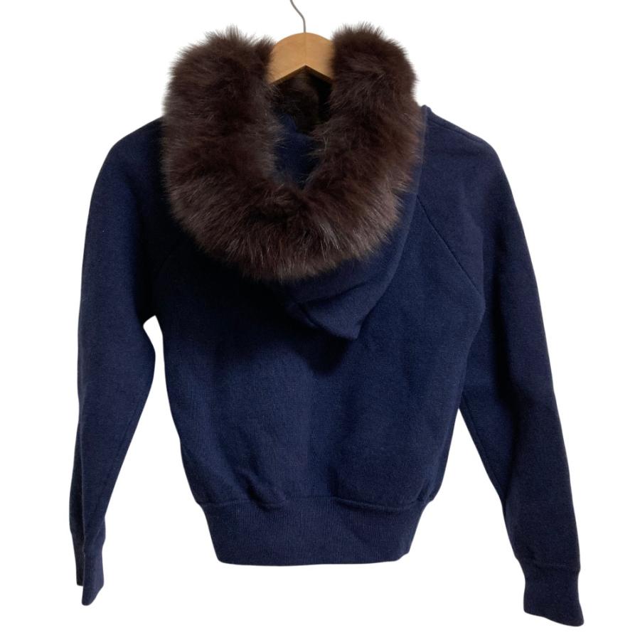 JUSGLITTY - ジャスグリッティーJUSGLITTY　FOXファー付ニットパーカー 新品 JUSGLITTY ジャスグリッティー FOXファー付ニットパーカー