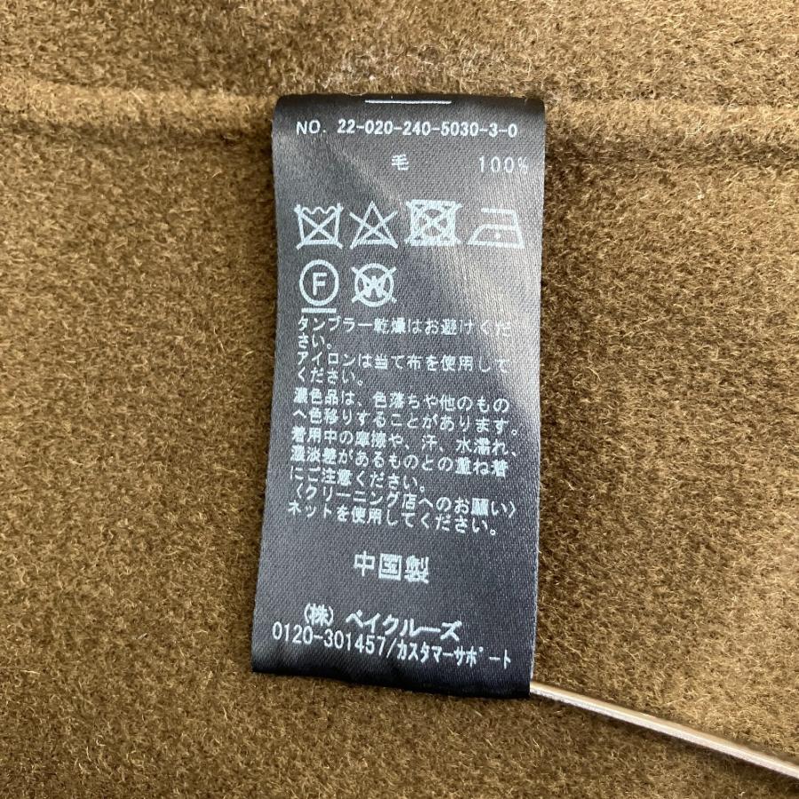 NOBLE（ノーブル） 美品 super160 リバードレープカラーコート 38