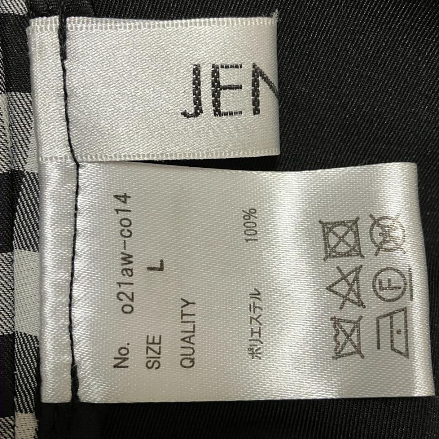 良品 JENNE ジェンヌ ギンガムチェック フレアトレンチコート L 