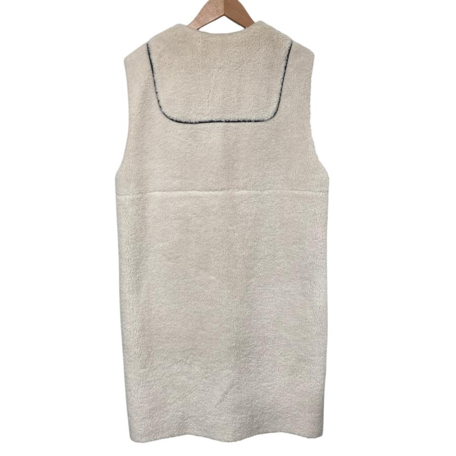 yori もこもこロングジレ Yori 良品 ヨリ もこもこロングジレ ボアベスト YR2225-135AW サイズF