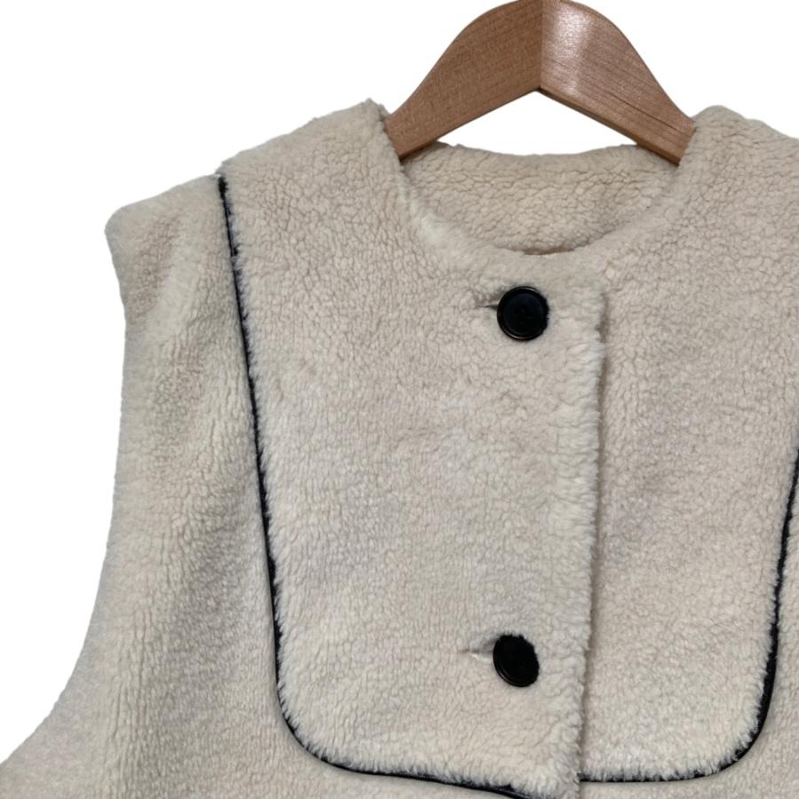 Yori 良品 ヨリ もこもこロングジレ ボアベスト YR2225-135AW サイズF