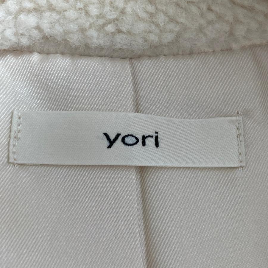 yori もこもこロングジレ Yori 良品 ヨリ もこもこロングジレ ボアベスト YR2225-135AW サイズF