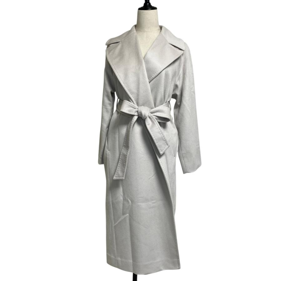 INED（イネド） 美品 カシミヤ100% ベルテッドコート size7 ライト 