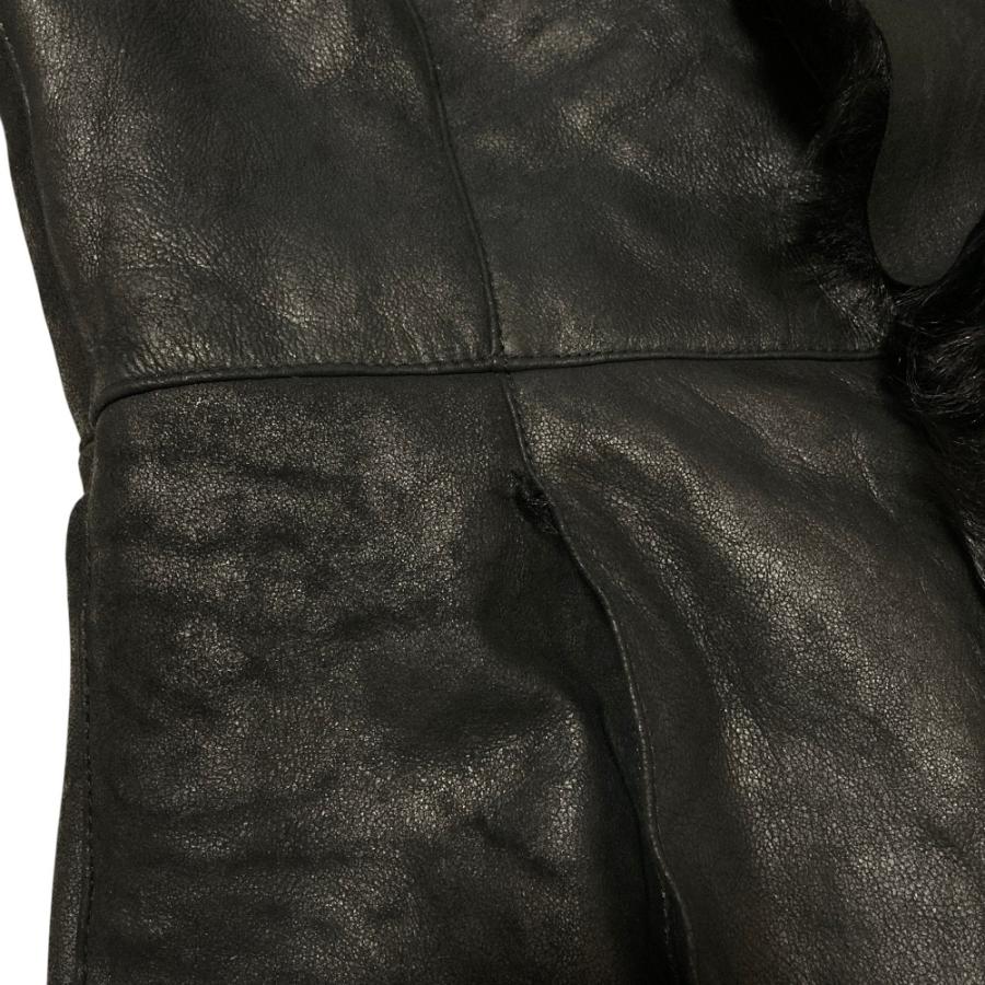 bajra（バジュラ） 良品 ムートンジャケット 2 ブラック メンズ 古着